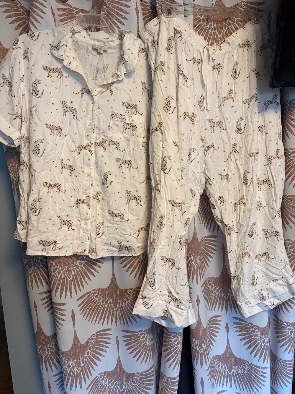 Loft cheetah pj pajama set 24/26 3x